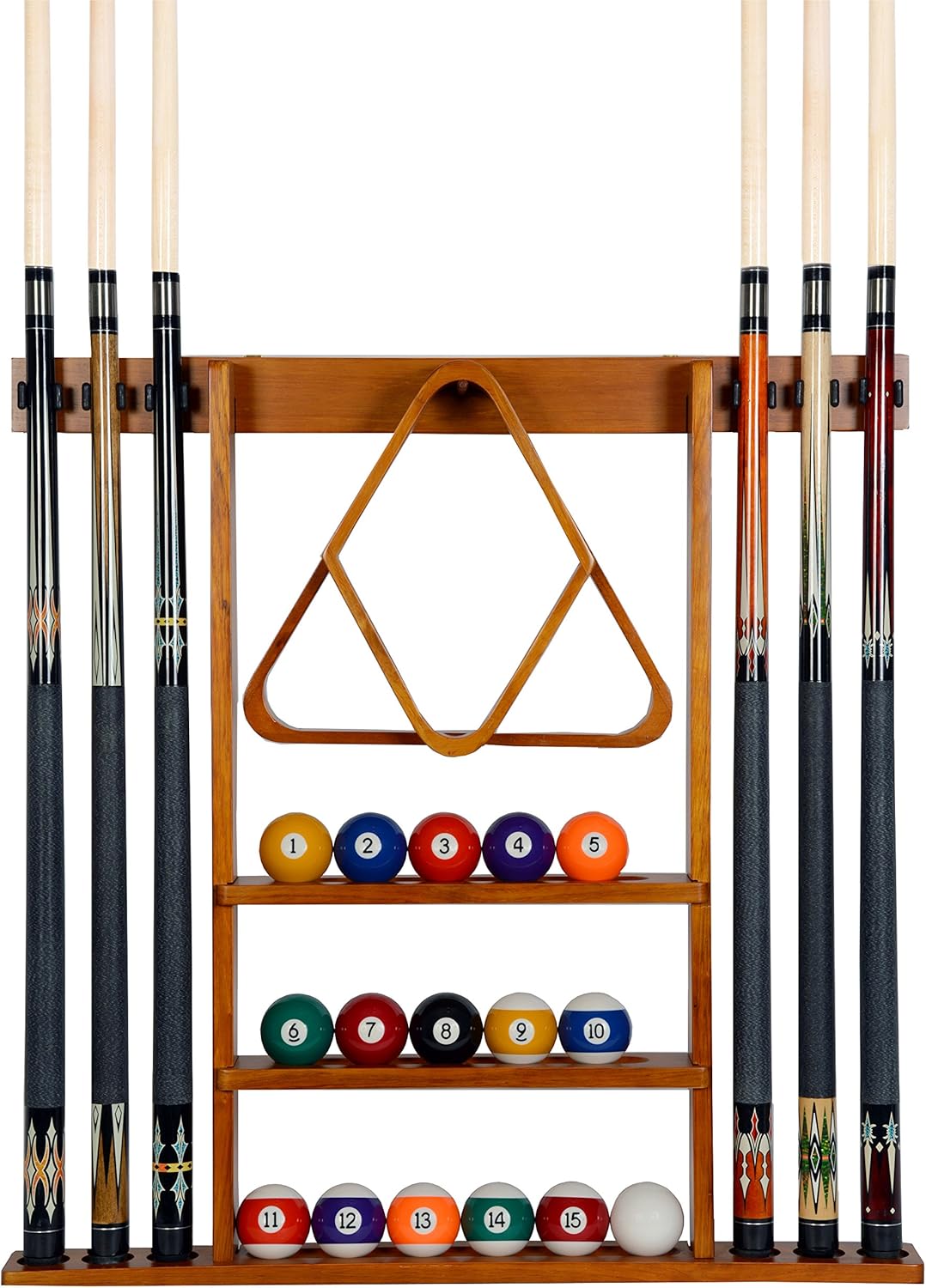Iszy Billiards Pool Cue Rack - Billiard Stick Holder