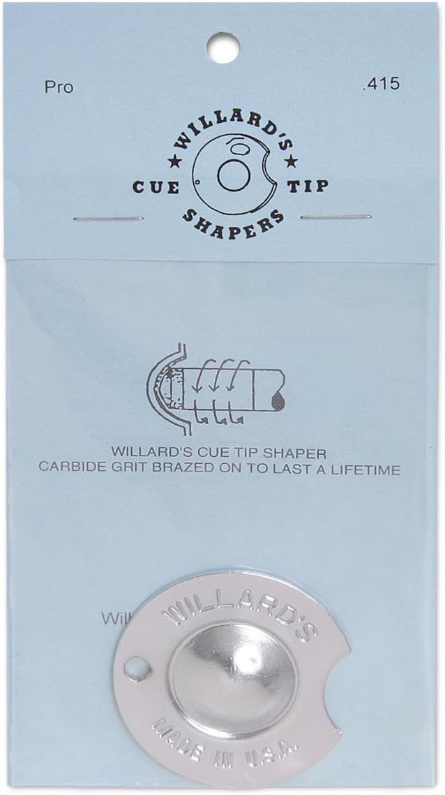 Willard Cue Tip Shaper – Pros Nickel Radius